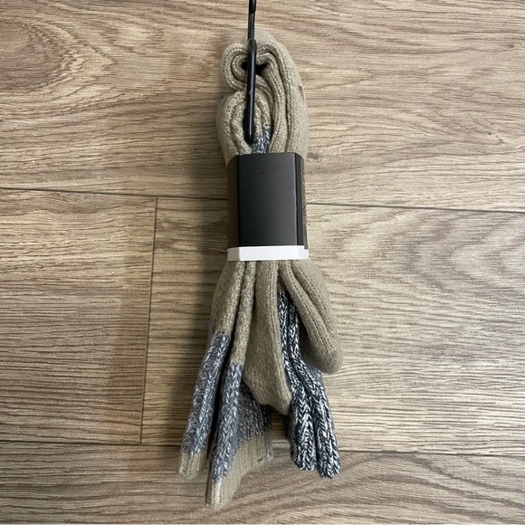 Frye SuperSoft Boot Socks Brown & Gray 2 Pair - Picture 4 of 6